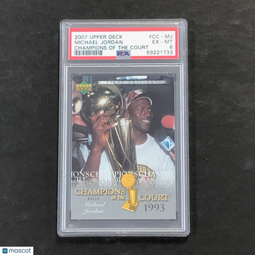 2007 Upper Deck Champions Of The Court Michael Jordan #CC-MJ Champions Of The Court PSA 6
