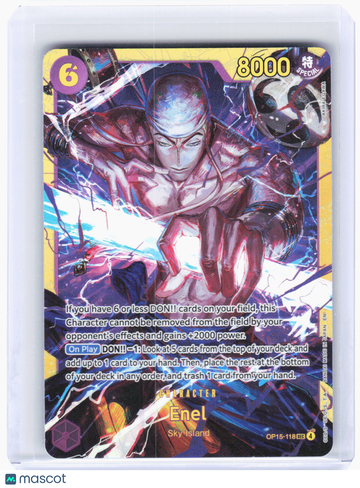 Adventure on Kami's Island Enel Foil Secret Rare #OP15-118