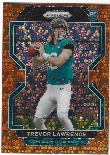 2021 PANINI PRIZM TREVOR LAWRENCE ORANGE DISCO