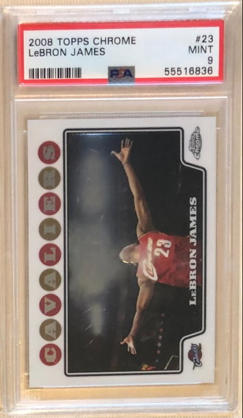 2008 Topps Chrome #23 Lebron James PSA 9