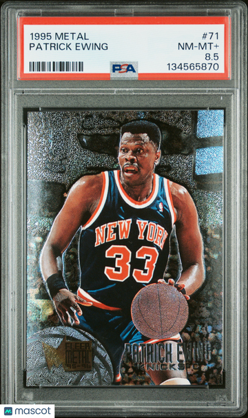 1995 Metal Patrick Ewing #71 PSA 8.5