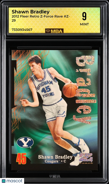 2012 Fleer Retro Z-Force Rave Shawn Bradley #Z-29 MBA 9