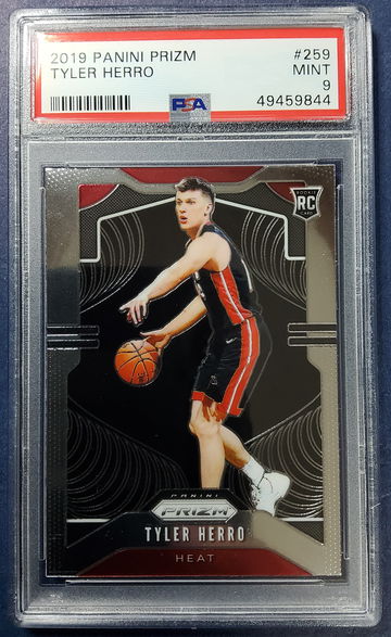 Tyler herro 2019 panini prizm psa Mint 9