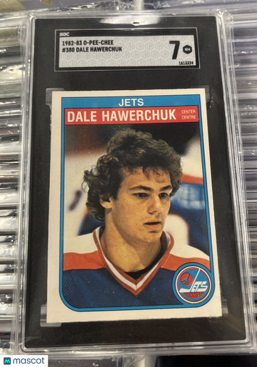 1982-83 O-Pee-Chee Dale Hawerchuk #380 Rookie SGC 7