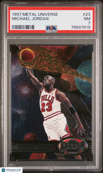 1997 Metal Universe Michael Jordan #23 PSA 7