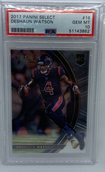 2017 Select Football Deshaun Watson ROOKIE RC #16 PSA 10 GEM MINT