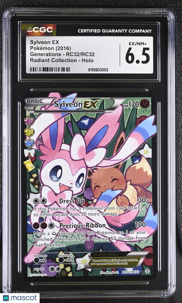 Sylveon EX #RC32/RC32 2016 Pokemon Generations CGC 6.5