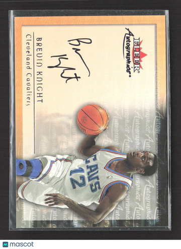 2000 Fleer Autographics Brevin Knight Authentic Autograph Auto