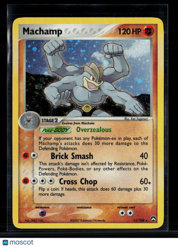 2007 EX Power Keepers Machamp Holo Rare #11/108
