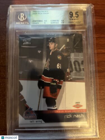 2002-03 Pacific Rick Nash #404 Rookie BGS 9.5