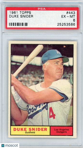 1961 Topps Duke Snider #443 PSA 6