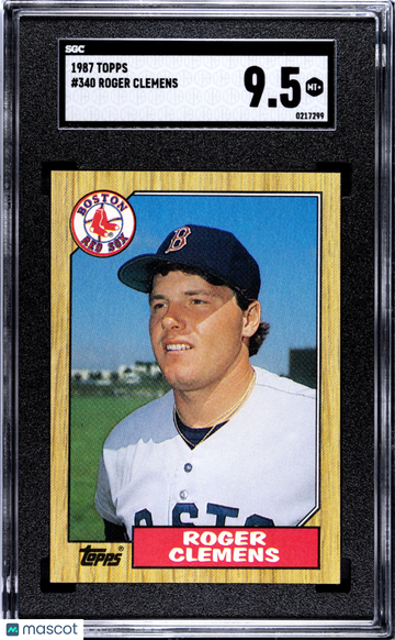 1987 Topps Roger Clemens #340 SGC 9.5