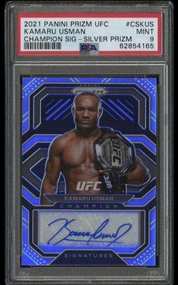 2021 Panini Prizm UFC Champion Sig - Silver Prizm PSA 9 MINT