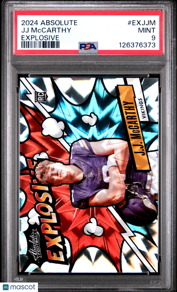 2024 Panini Absolute Explosive JJ Mccarthy #EXJJM PSA 9