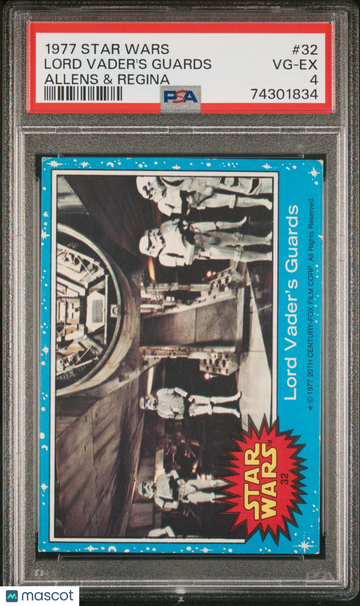 1977 Star Wars Allens & Regina Lord Vader's Guards #32 PSA 4