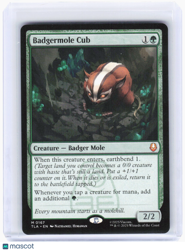 Avatar: The Last Airbender Badgermole Cub Non-Foil Mythic #167
