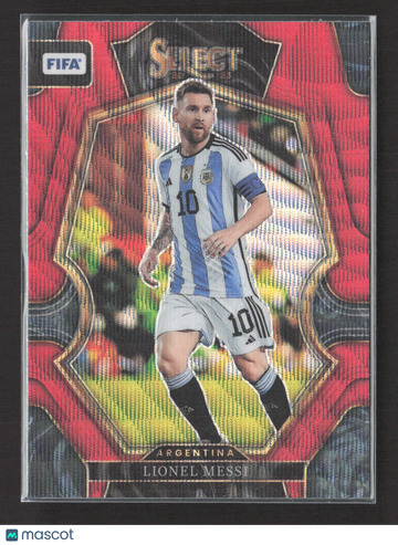 2023 Panini Select FIFA Soccer Mezzanine Lionel Messi #103 Red Prizm
