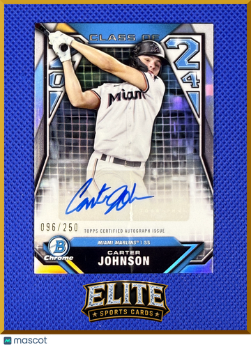 2024 Bowman Draft Class of 2024 Carter Johnson #C24-CJ Refractor /250