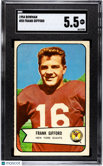 1954 Bowman Frank Gifford #55 SGC 5.5
