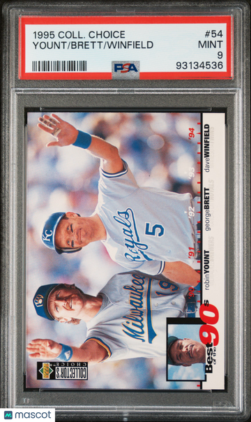 1995 Collector's Choice Winfield Brett Yount #54 PSA 9