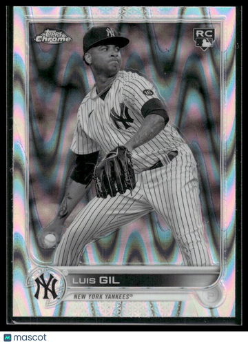 2022 Topps Chrome Sonic Luis Gil #202 Black & White RayWave
