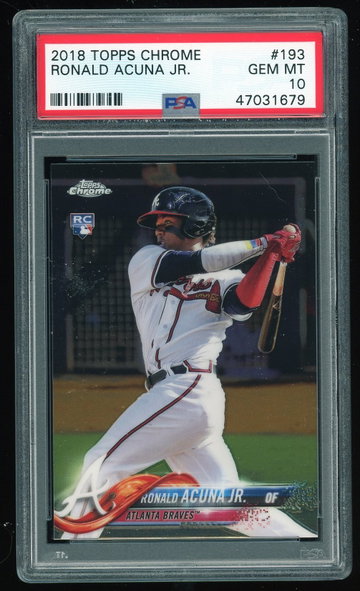 2018 Topps Chrome Ronald Acuna