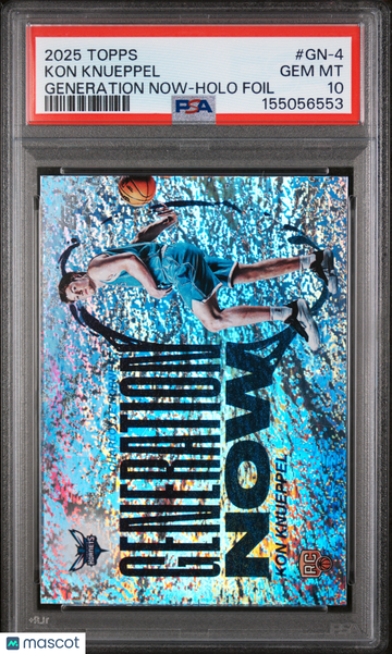 2025 Topps Generation Now Kon Knueppel #GN-4 Holo Foil PSA 10