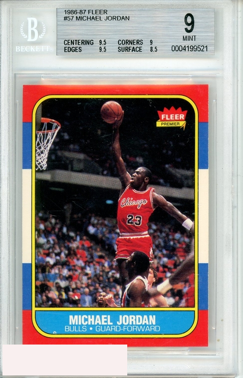 1986 Fleer Michael Jordan Base #57 BGS 9 | Card Ladder