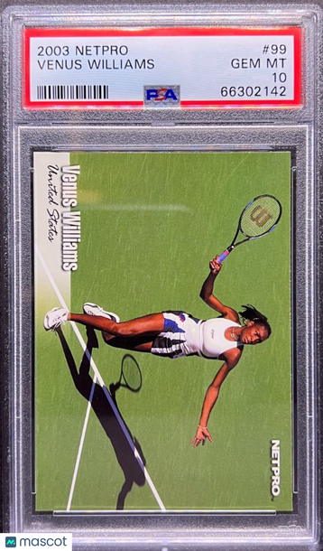 2003 NETPRO VENUS WILLIAMS #99 Rookie PSA 10