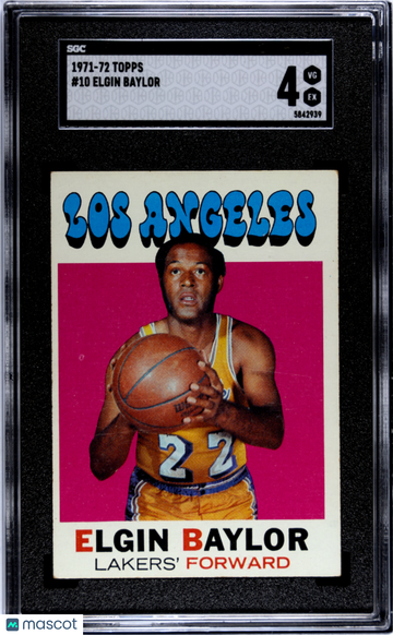 1971 Topps Elgin Baylor #10 SGC 4
