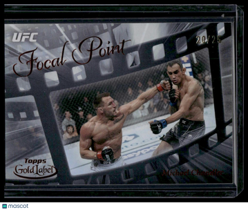 2024 Topps Gold Label UFC Michael Chandler #FP-22 Focal Point Red SN