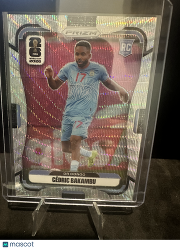 2026 Panini Prizm FIFA World Cup 2026 Soccer Cédric Bakambu #464 Wave RC