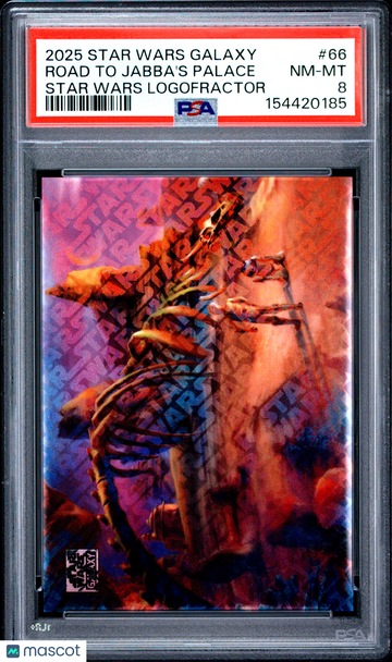 2025 Topps Chrome Star Wars Galaxy Road To Jabba's Palace #66 PSA 8 Logofractor /77 Trading Card