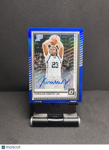 2025 DONRUSS JORDAN SMITH JR. 1ST PROSPECT OPTIC BLUE AUTO /49 RC