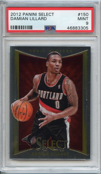 Damian Lillard Select Rookie PSA 9