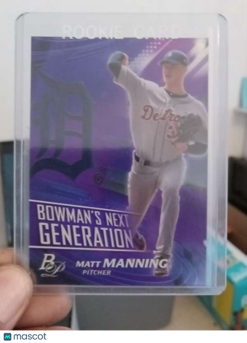2017 Bowman Platinum - Bowman's Next Generation Purple Matt Manning #BNG-MM