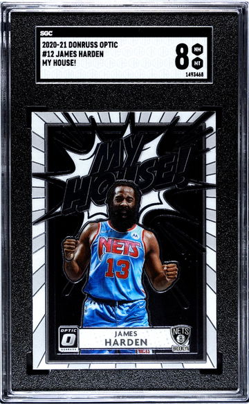 2020-21 Donruss Optic My House James Harden #12 SGC 8