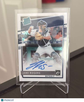2020 Donruss Optic - Rated Rookies Signatures Jake Rogers #RRS-JR