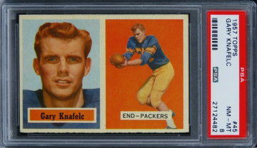 1957 Topps Gary Knafelc #45 PSA 8 NM-MT