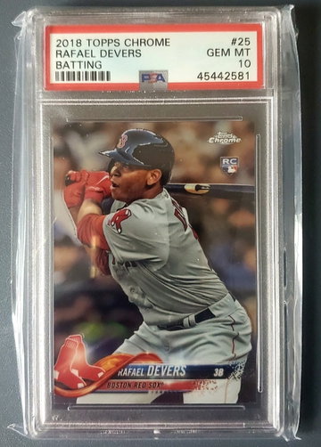 2018 Topps Chrome Rafael Devers #25 PSA 10 RC ROOKIE