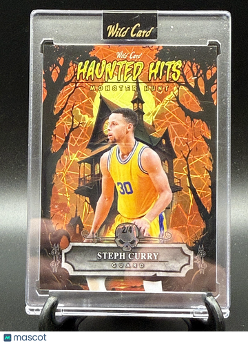 2025 Wild Card Haunted Hits - Haunted Cemetery Orange Steph Curry #HHHC-SC SN