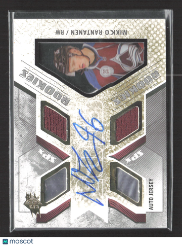 2014 Upper Deck SPx Mikko Rantanen #147 /499 Quad Jersey Auto Jersey