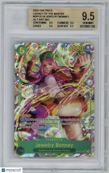 Legacy of the Master Jewelry Bonney ALT ART SEC BGS 9.5 #OP12-118
