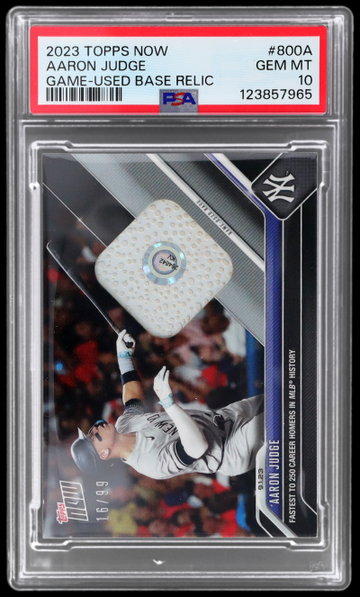 2023 Topps Now Aaron Judge Relic PSA 10