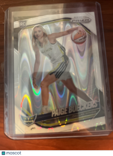 2025 Panini Prizm WNBA Paige Bueckers #147 White Seismic Prizms Rookie