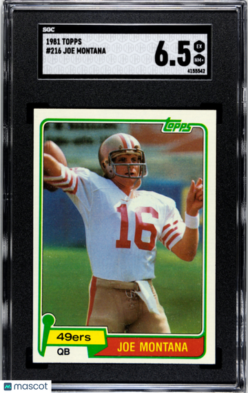 1981 Topps Joe Montana #216 SGC 6.5