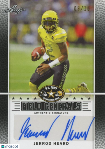 Jerrod Heard 2014 Rookie Auto 9.5 Leaf Texas Longhorns