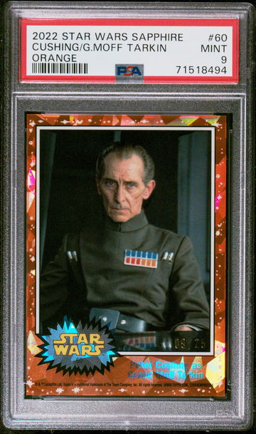 2022 Star Wars Topps Chrome Sapphire Grand Moff Tarkin Orange /25 #60