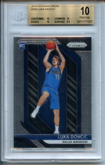 2018-19 Panini Prizm Luka Doncic RC #280 BGS Pristine 10 - Low Pop!