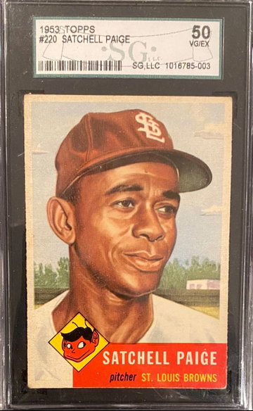 Iconic 1953 Topps Satchel Paige - Well Centered - SGC 50 (PSA 4)